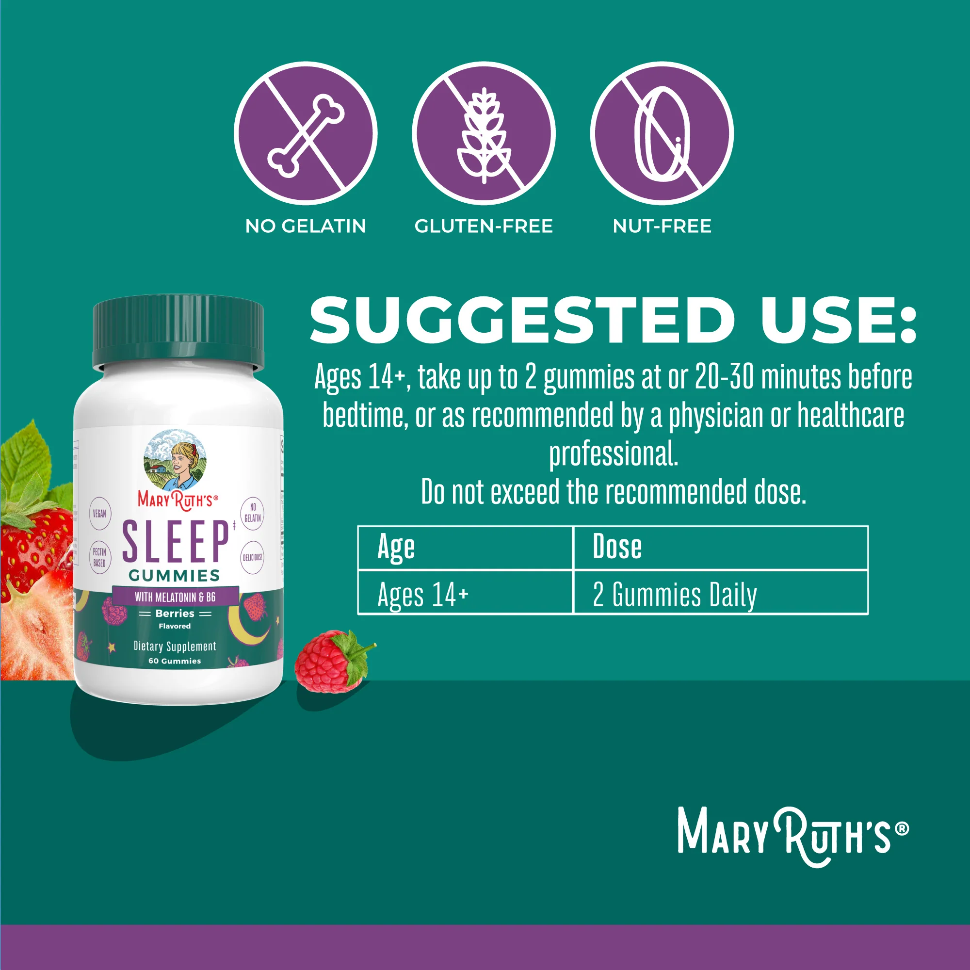 Melatonin Sleep Gummies (Berries) - Image 3