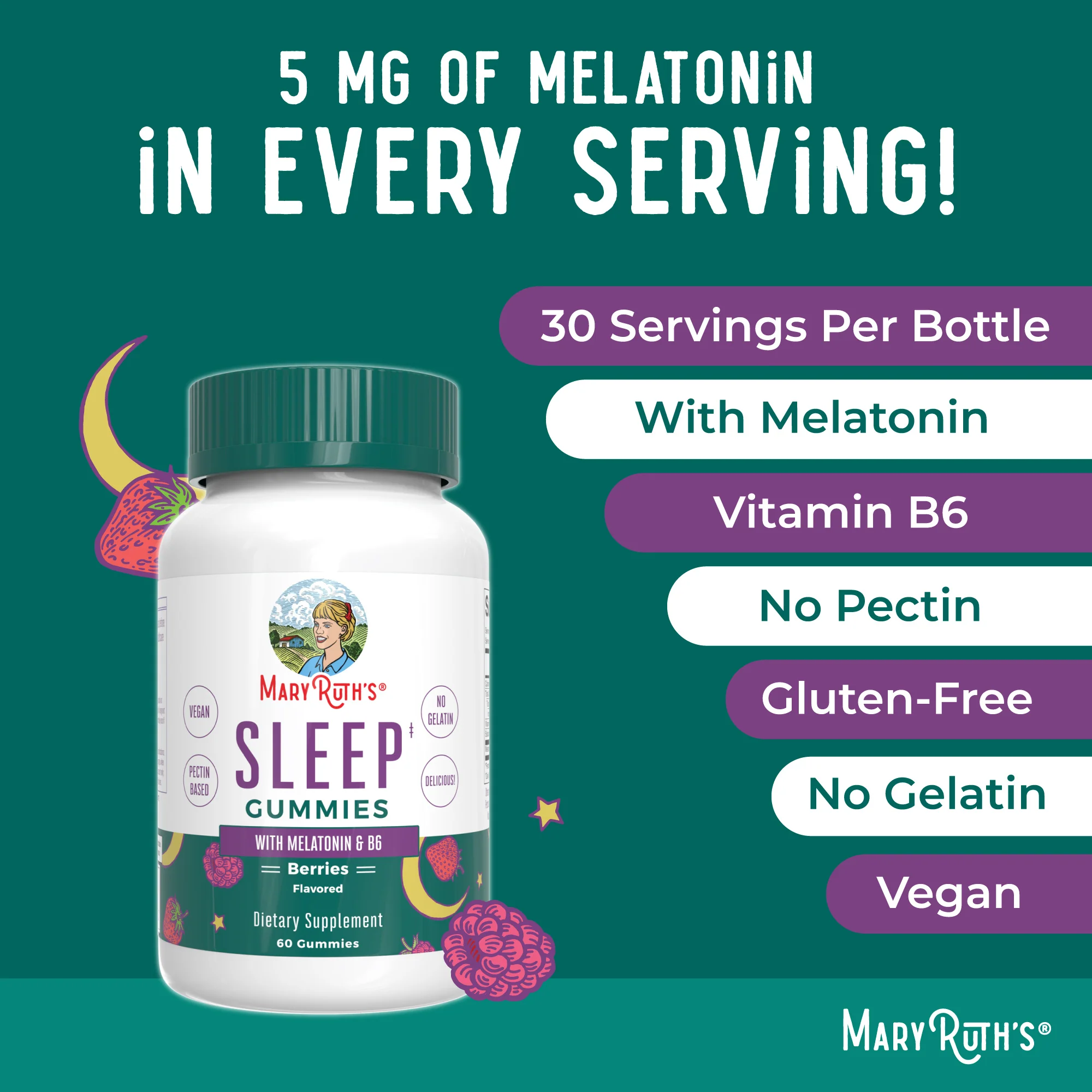 Melatonin Sleep Gummies (Berries) - Image 7