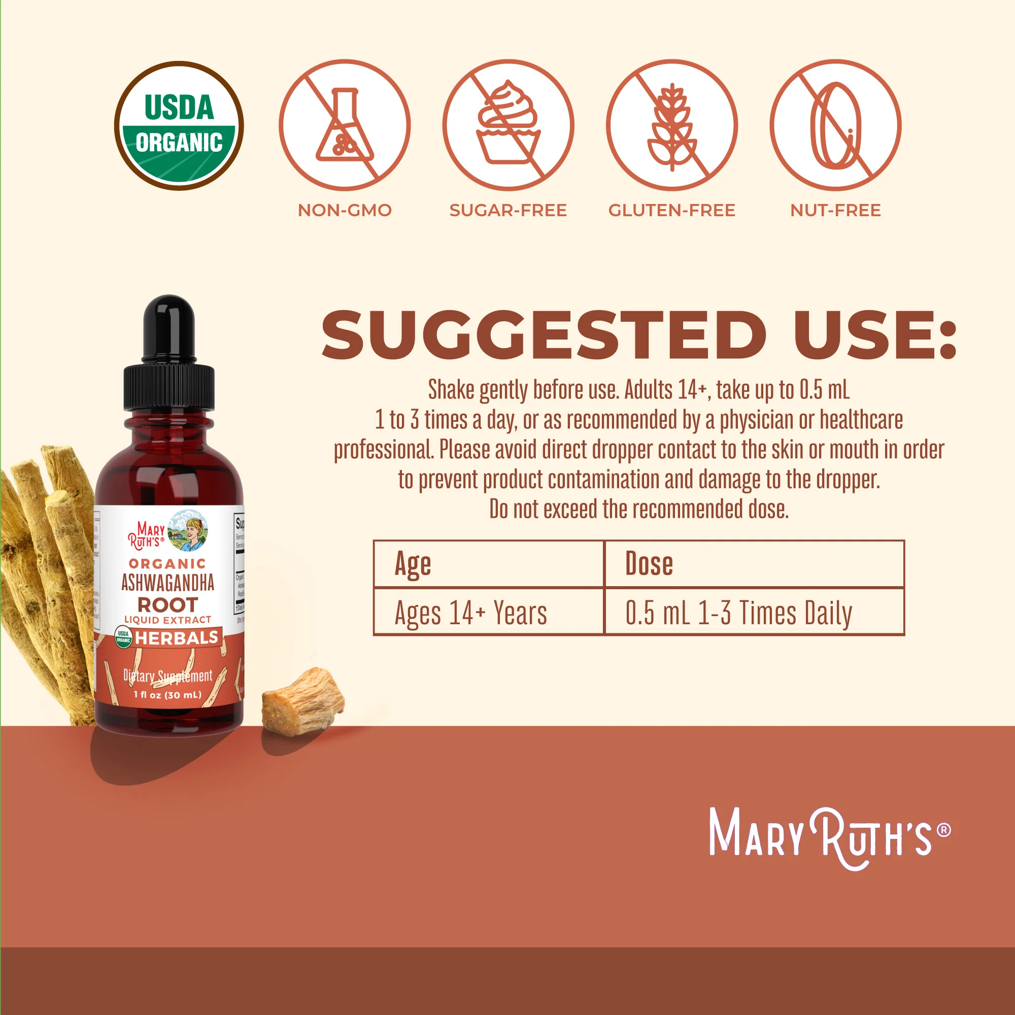 Organic Ashwagandha Root Liquid Drops - Image 3