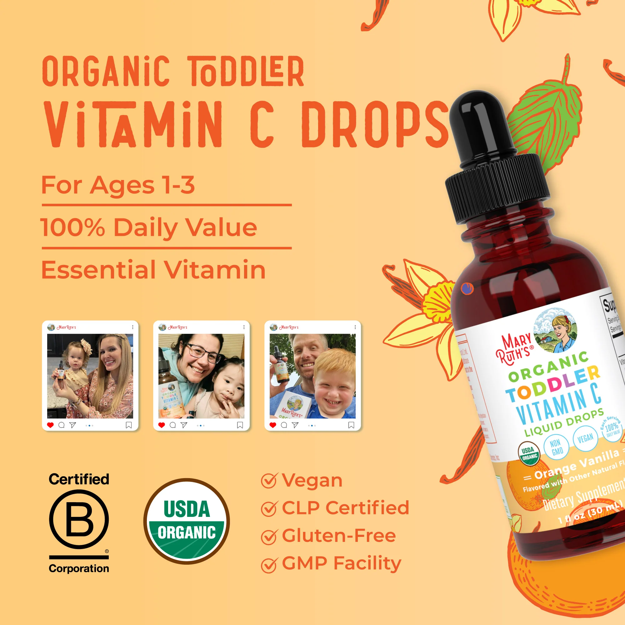 Organic Toddler Vitamin C Liquid Drops - Image 8
