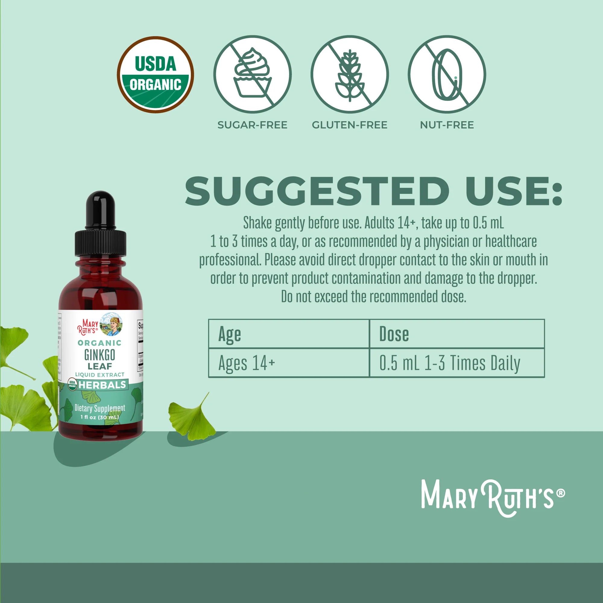 Organic Ginkgo Leaf Liquid Drops - Image 3