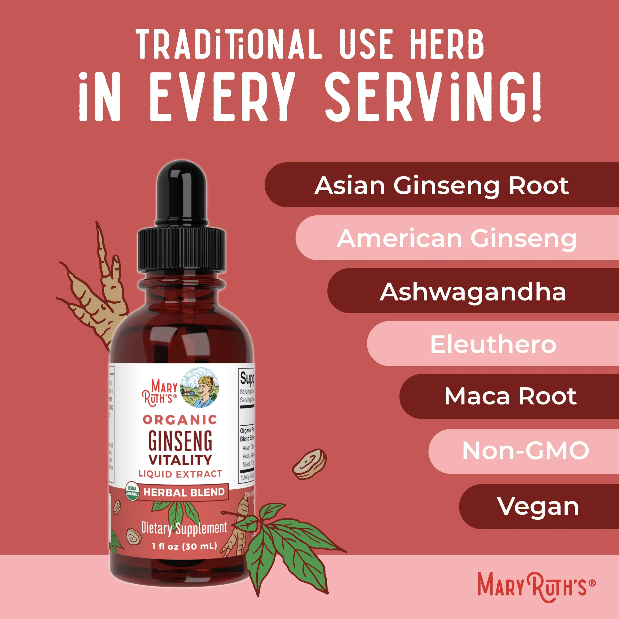 Organic Ginseng Vitality Herbal Blend Liquid Drops - Image 7