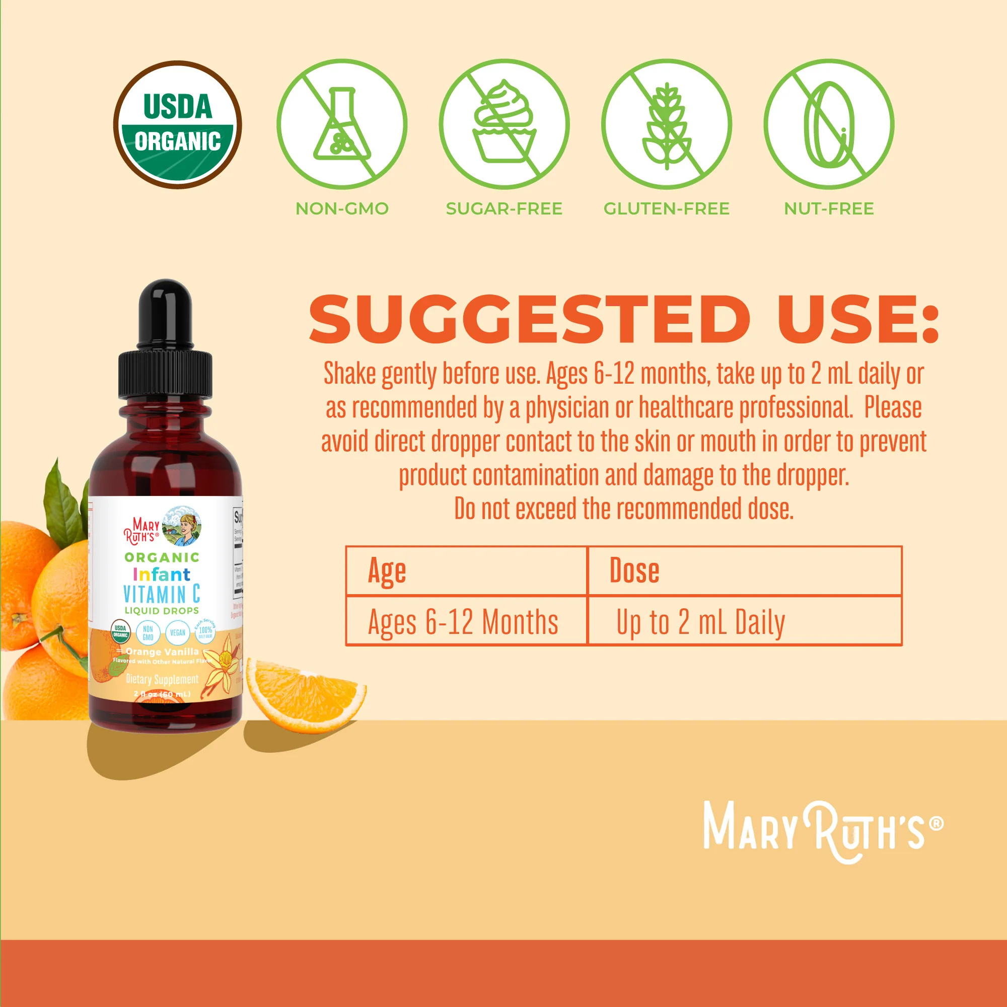 Organic Infants Vitamin C Liquid Drops - Image 3