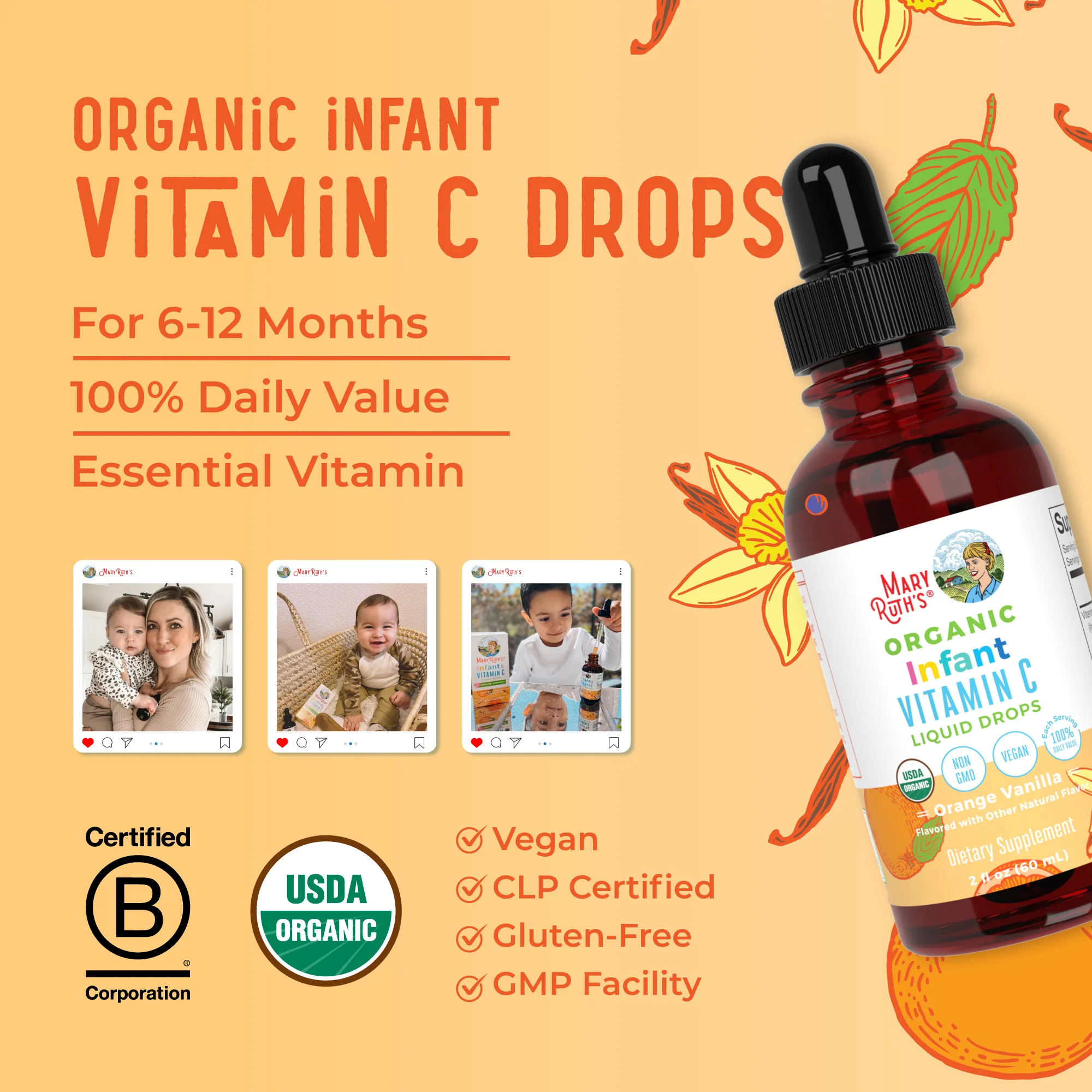 Organic Infants Vitamin C Liquid Drops - Image 8