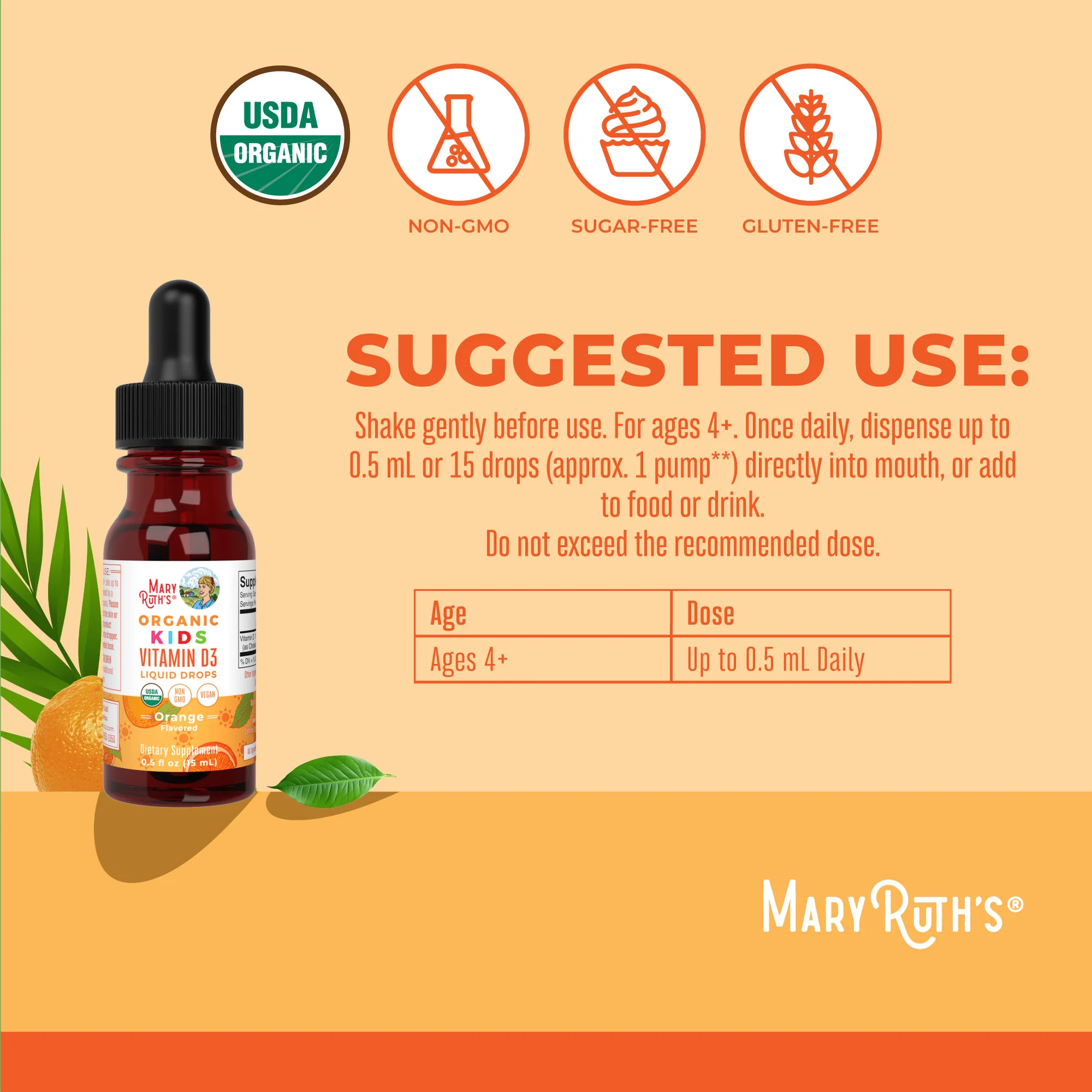 Organic Kids Vitamin D3 Liquid Drops - Image 3