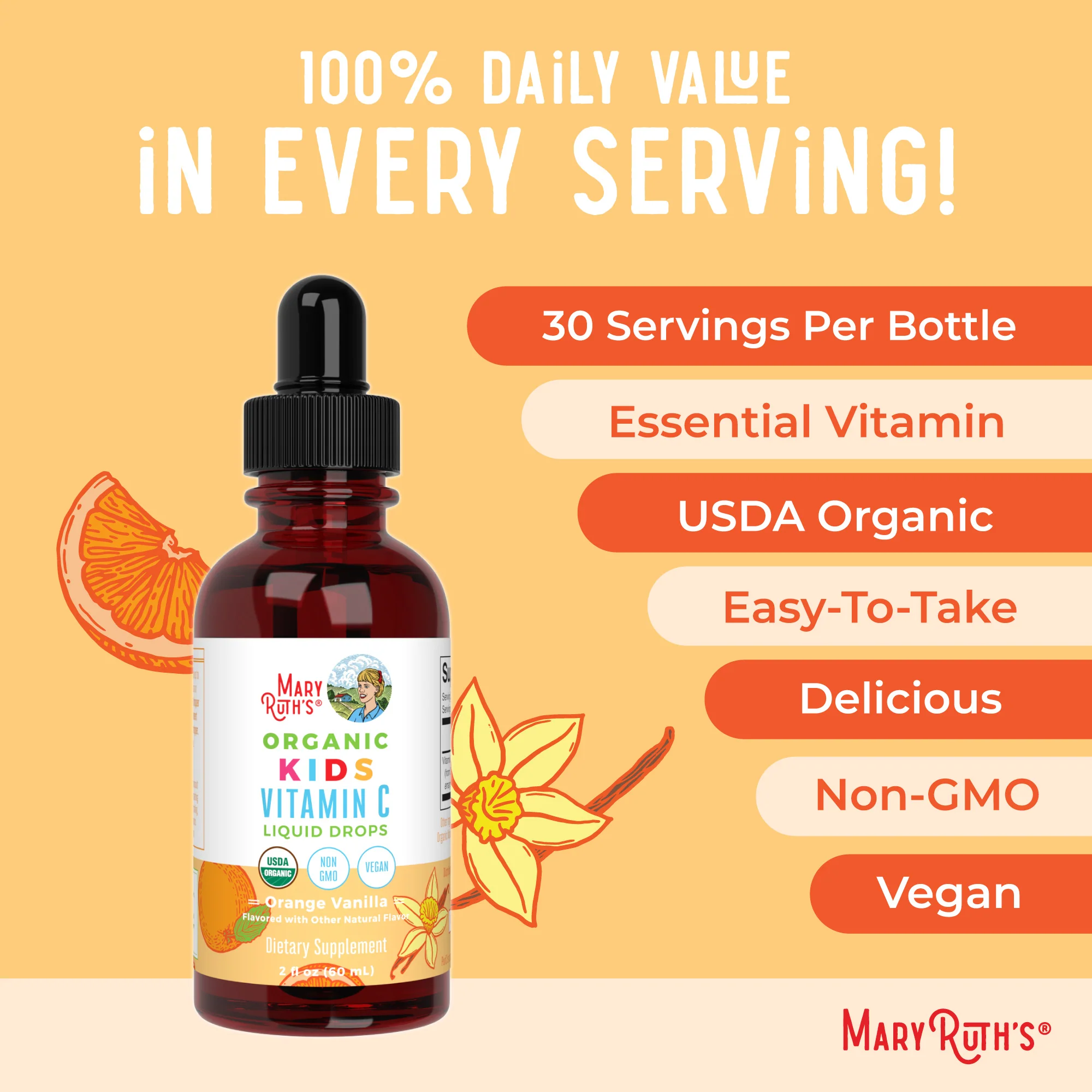 Organic Kids Vitamin C Liquid Drops - Image 7