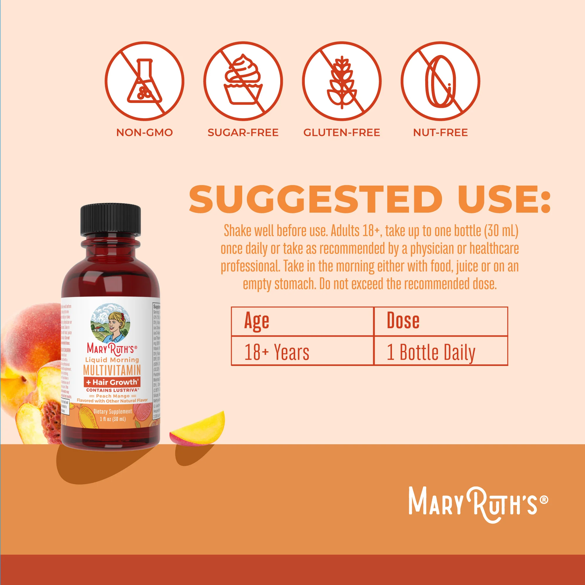 Liquid Morning Multivitamin + Hair Growth Travel Pack - Image 3
