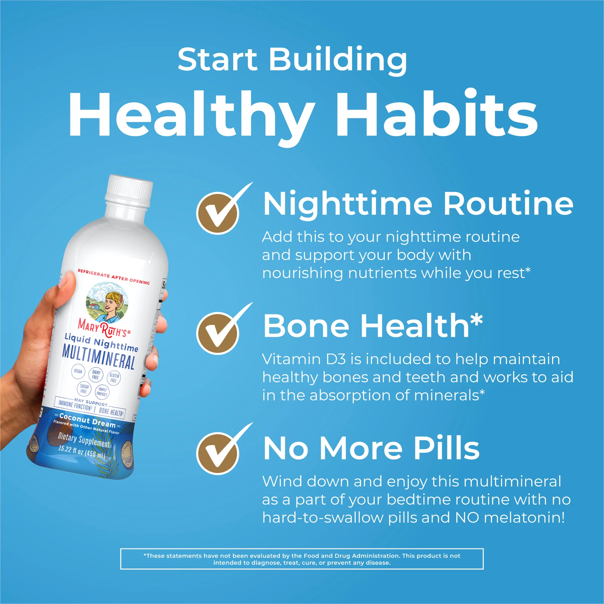 Liquid Nighttime Multimineral (Coconut) 15.22oz - Image 5
