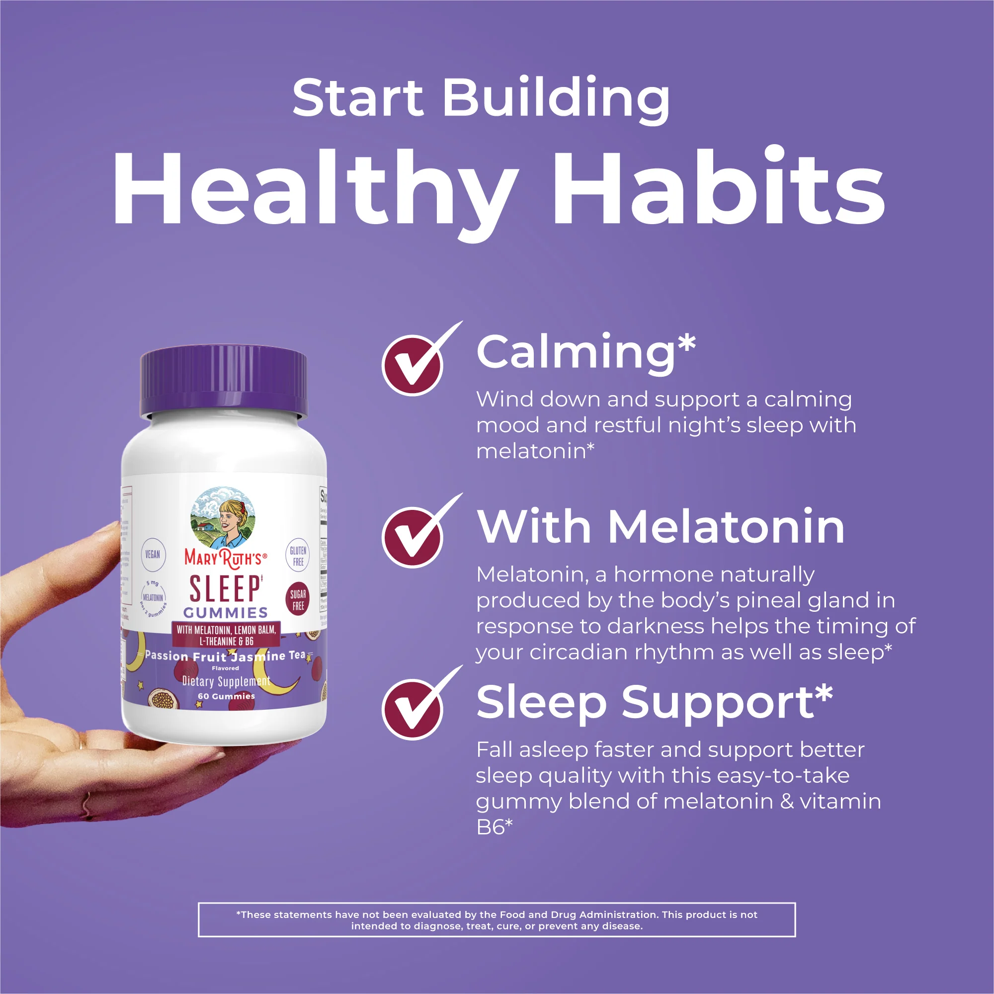 Melatonin Sleep Gummies (Passion Fruit Jasmine Tea) - Image 5