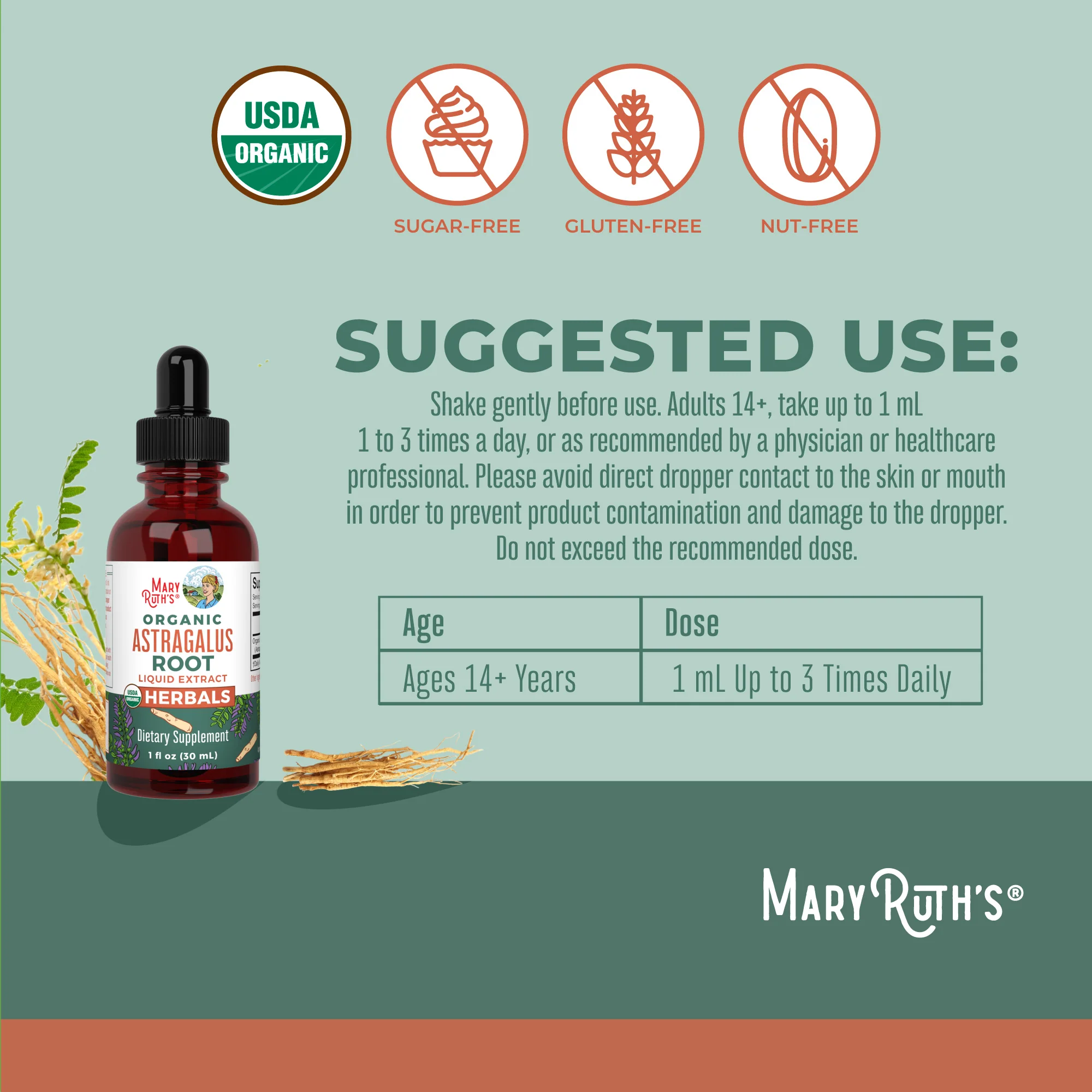 Organic Astragalus Root Herbal Drops - Image 3