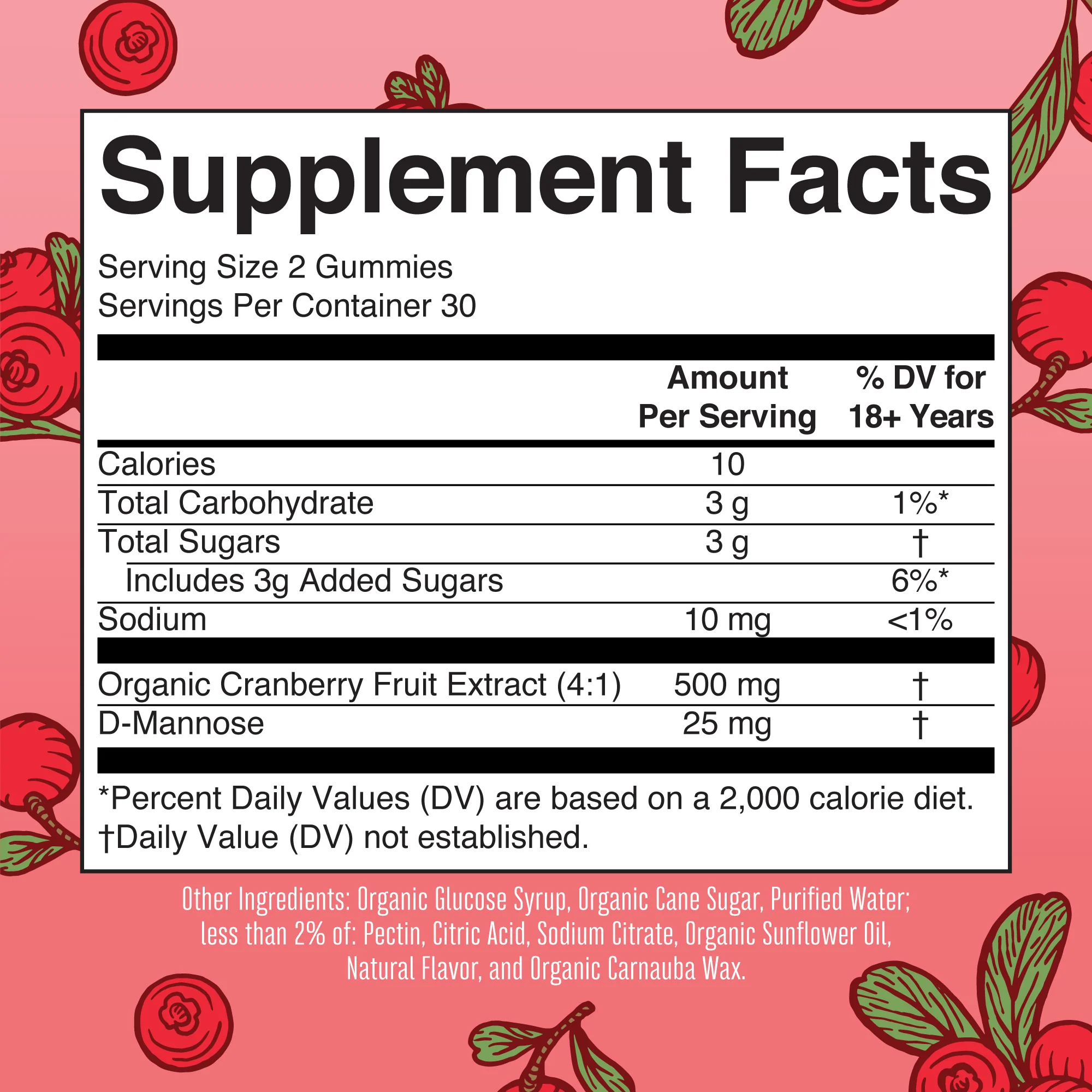 Organic Cranberry Gummies - Image 2