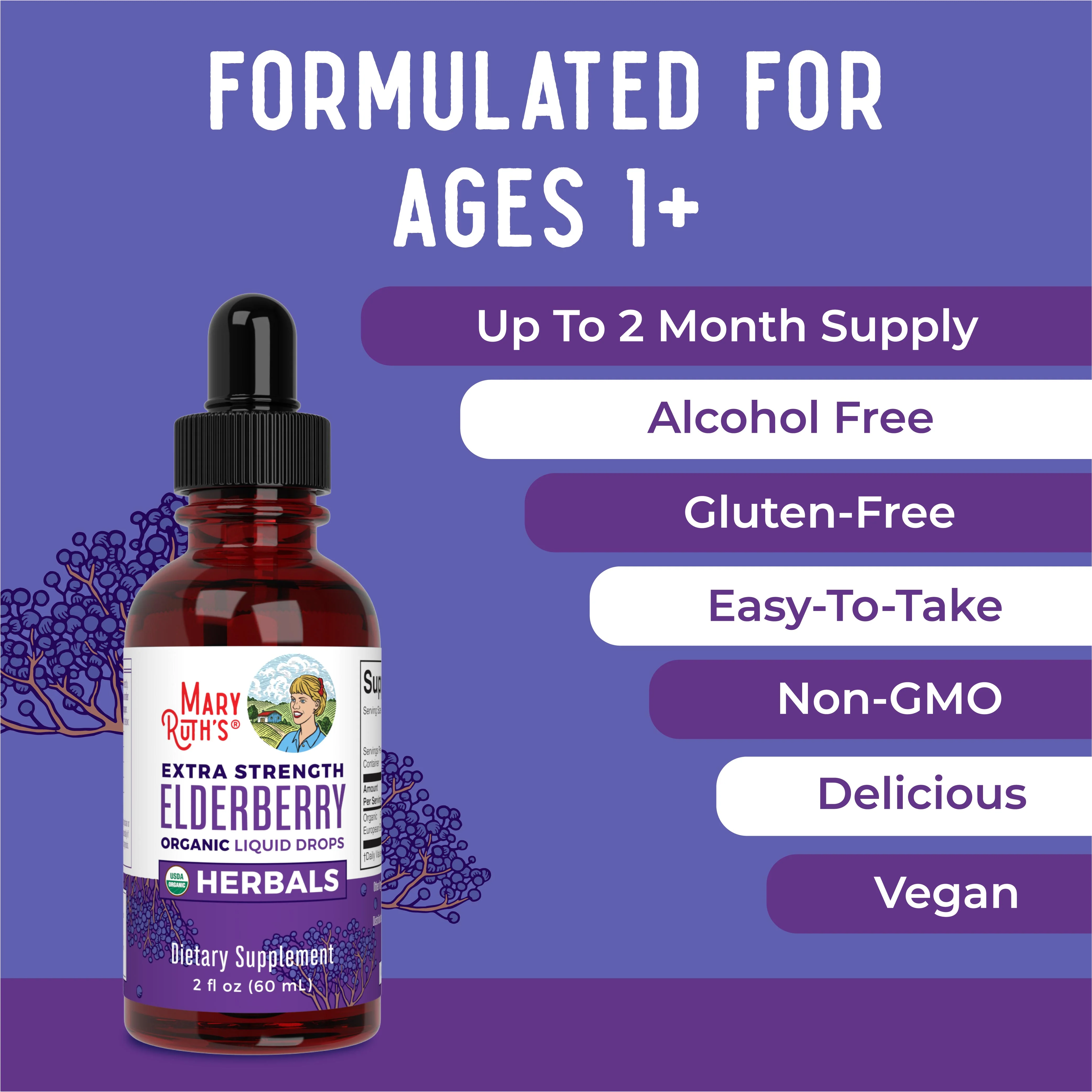 Organic Elderberry Extra Strength Liquid Drops - Image 4