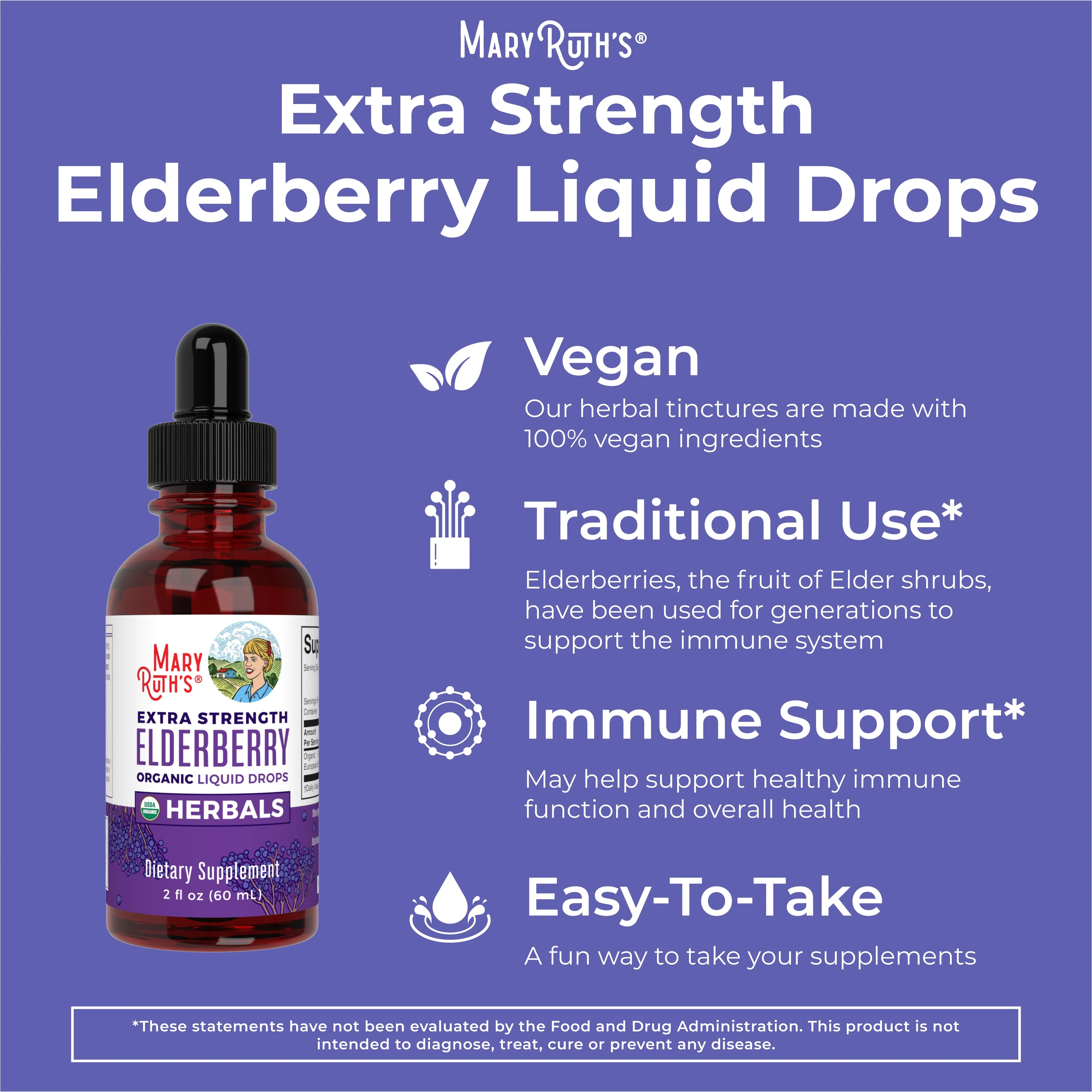 Organic Elderberry Extra Strength Liquid Drops - Image 6