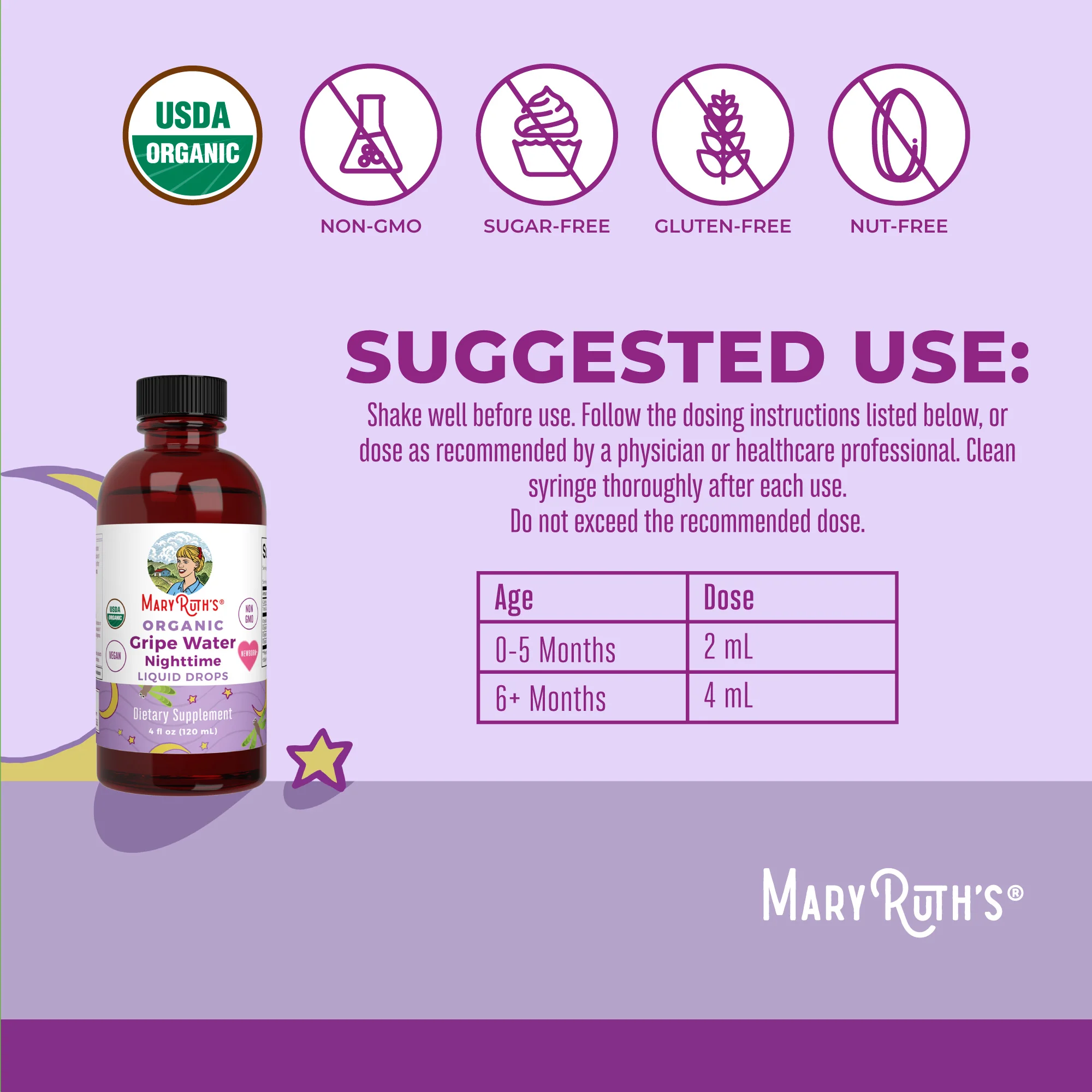 Organic Gripe Water Nighttime Liquid Drops - Image 3