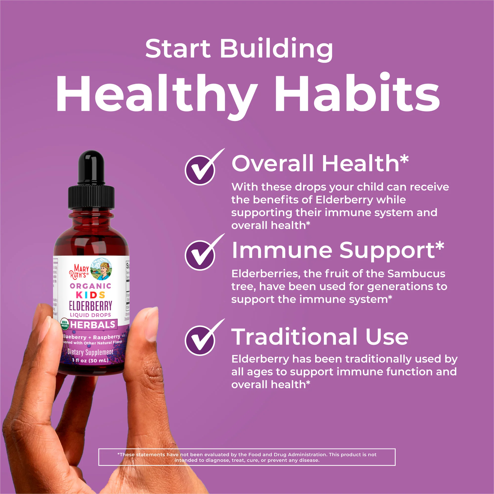 Organic Kids Elderberry Liquid Drops - Image 5
