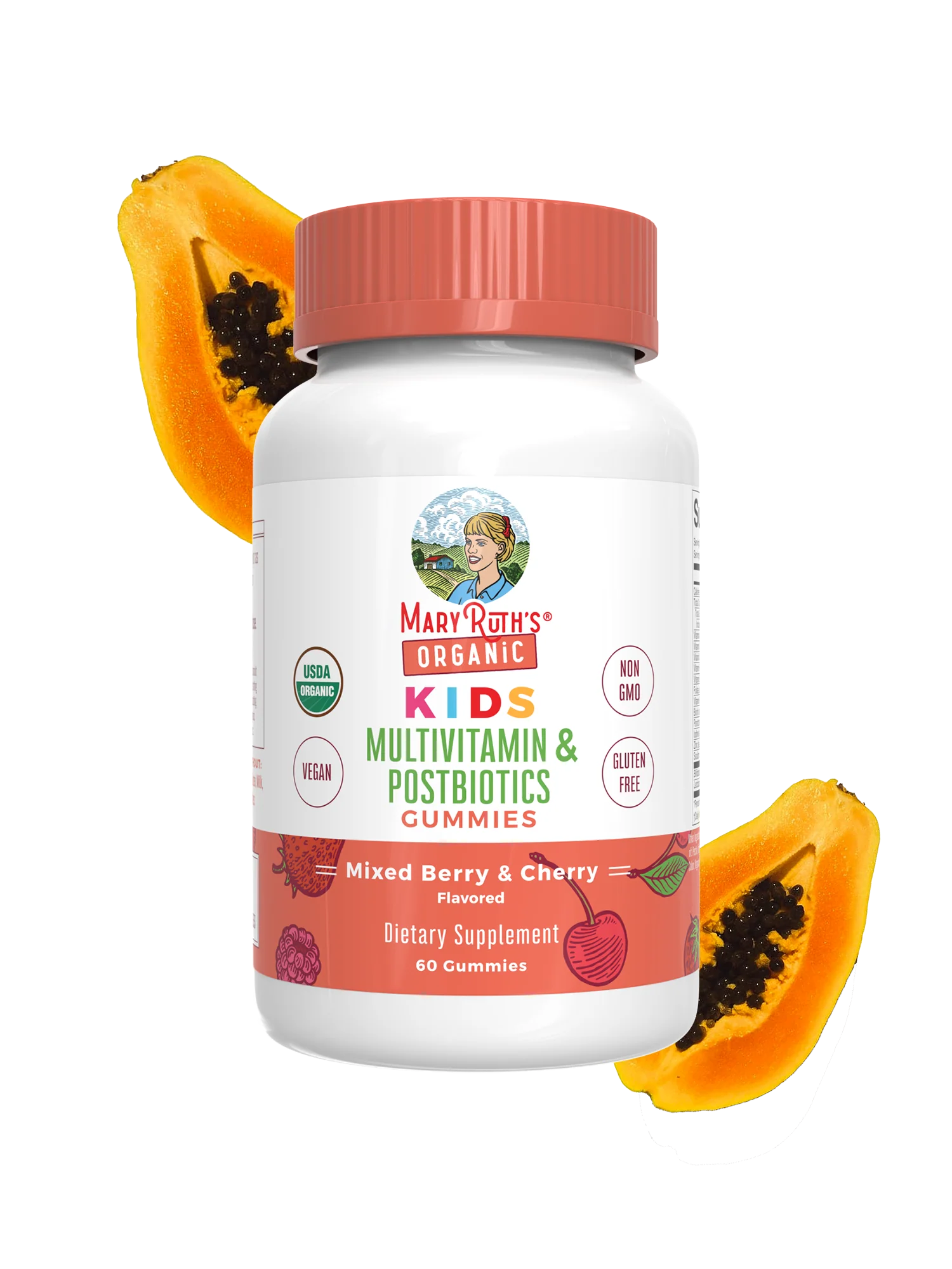 Organic Kids Multivitamin + Postbiotics Gummies