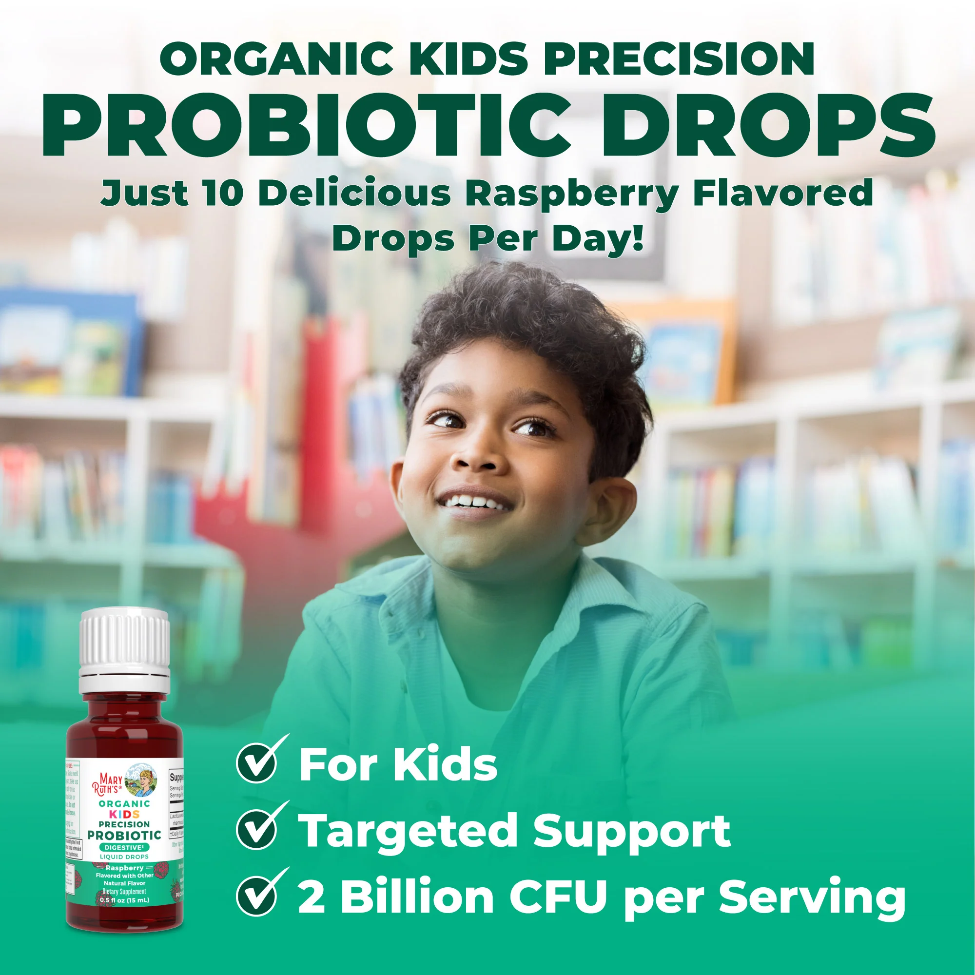 Organic Kids Precision Probiotic Digestive Liquid Drops - Image 8