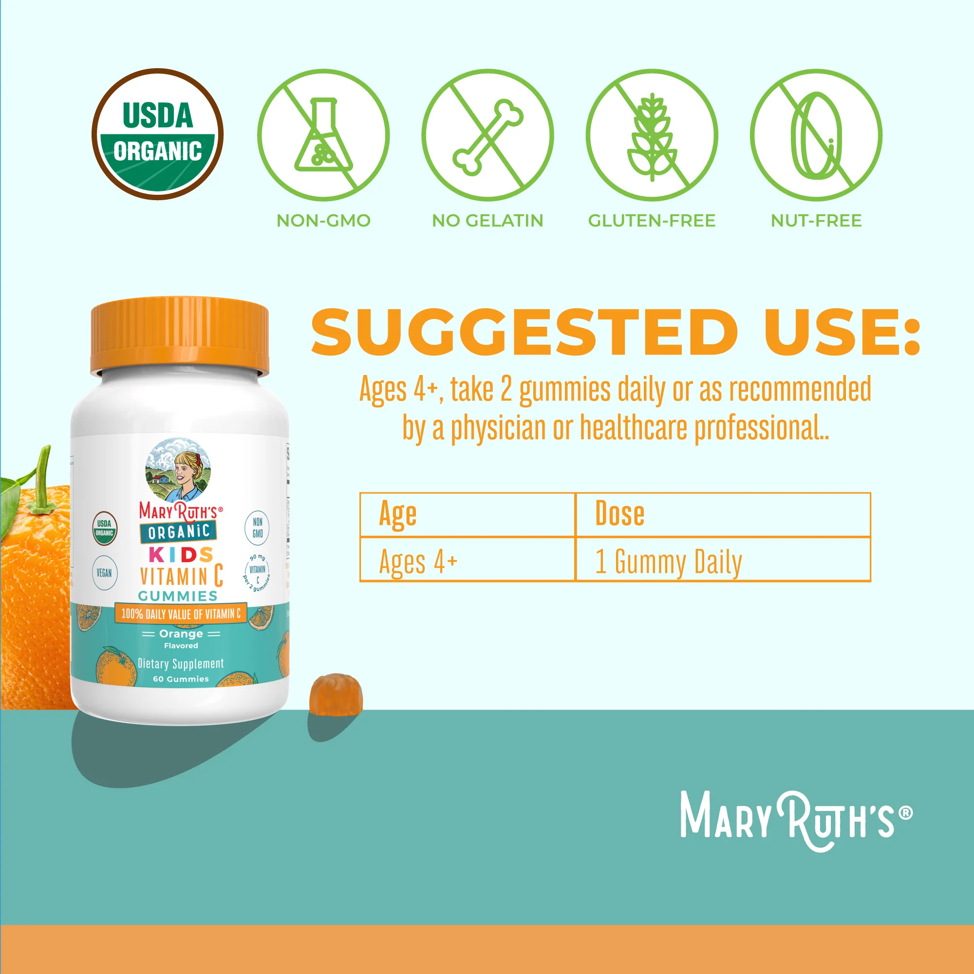 Organic Kids Vitamin C Gummies - Image 3