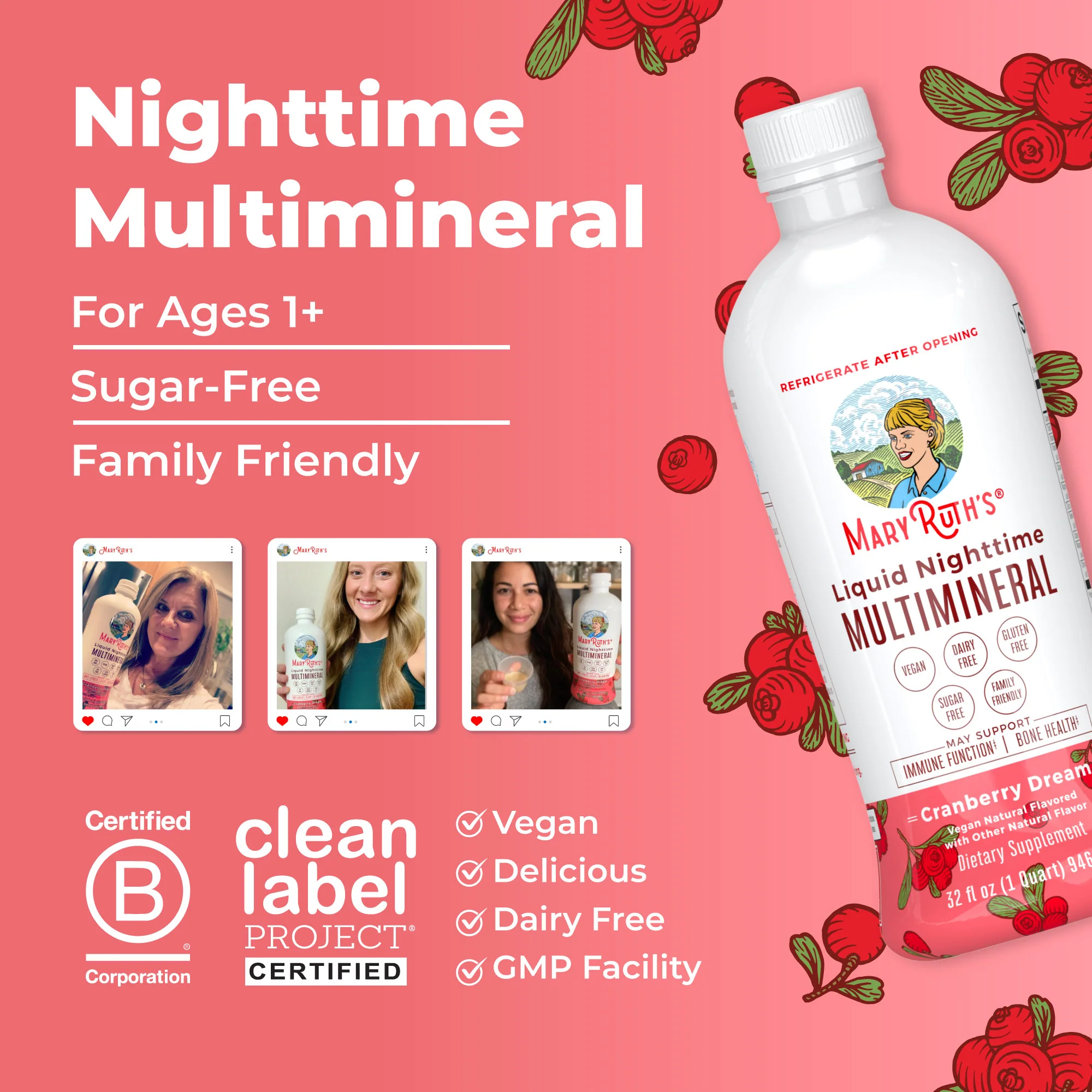 Liquid Nighttime Multimineral (Cranberry) - Image 8