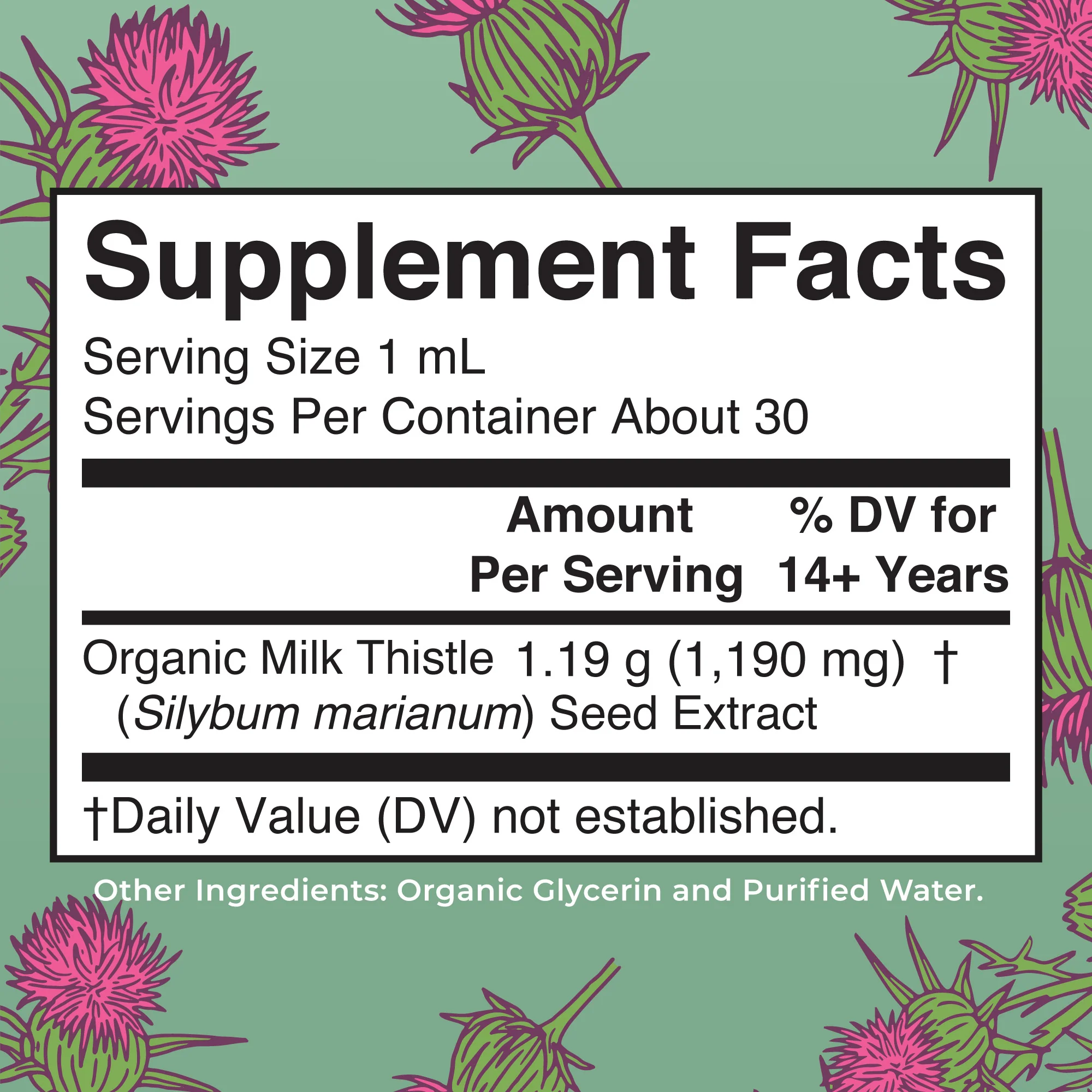 Organic Milk Thistle Seed Liquid Drops - Image 2