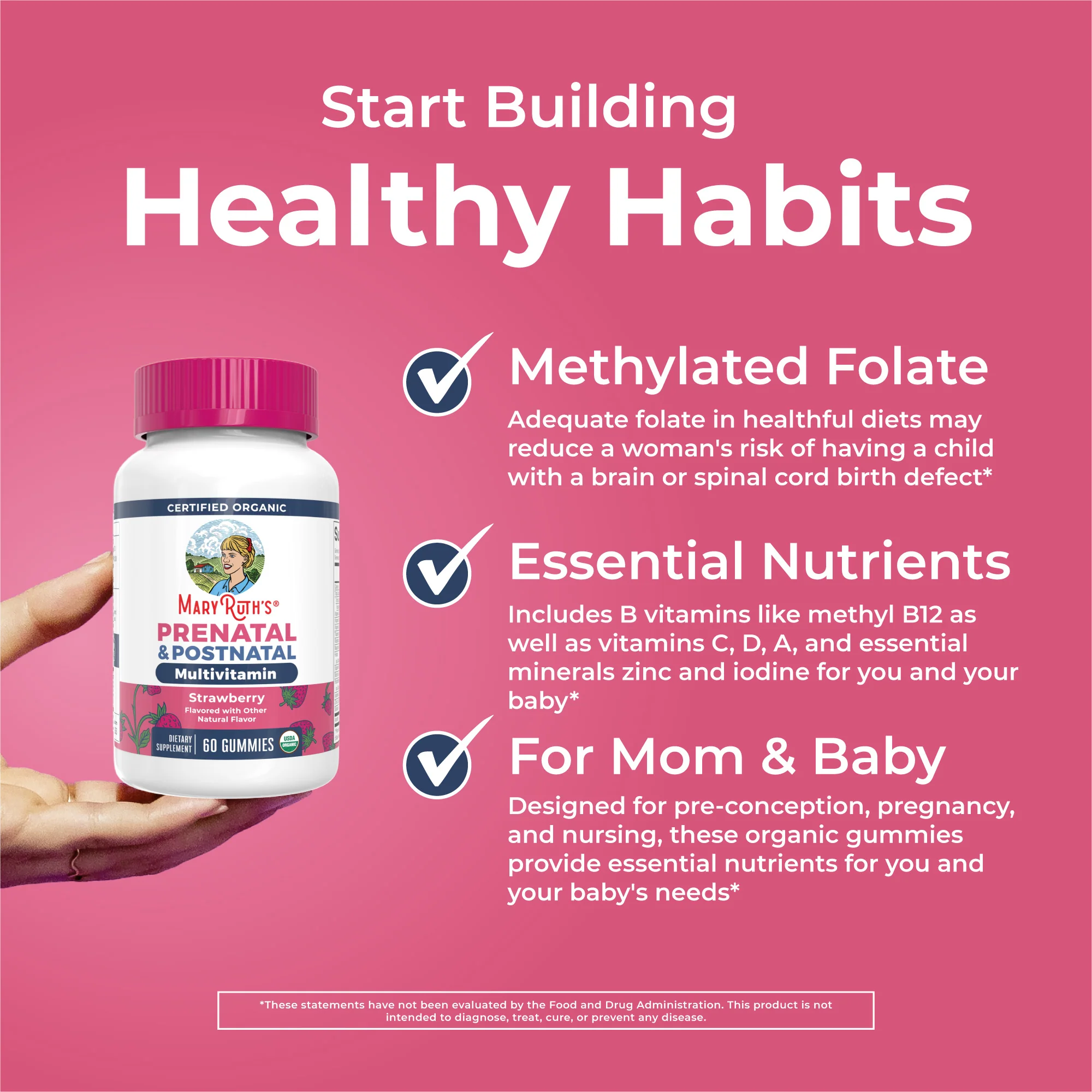 Organic Prenatal & Postnatal Multivitamin Gummies - Image 5