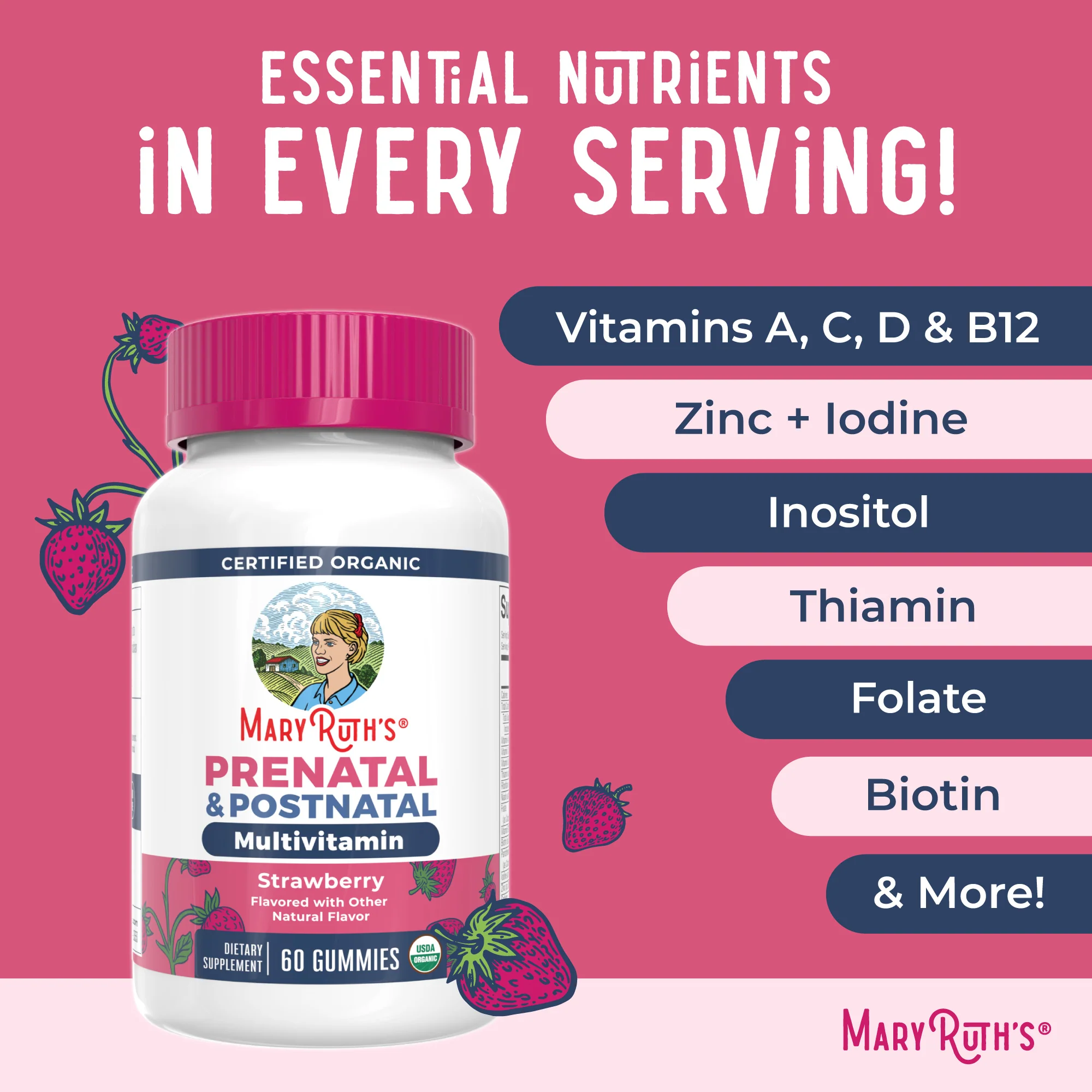Organic Prenatal & Postnatal Multivitamin Gummies - Image 7