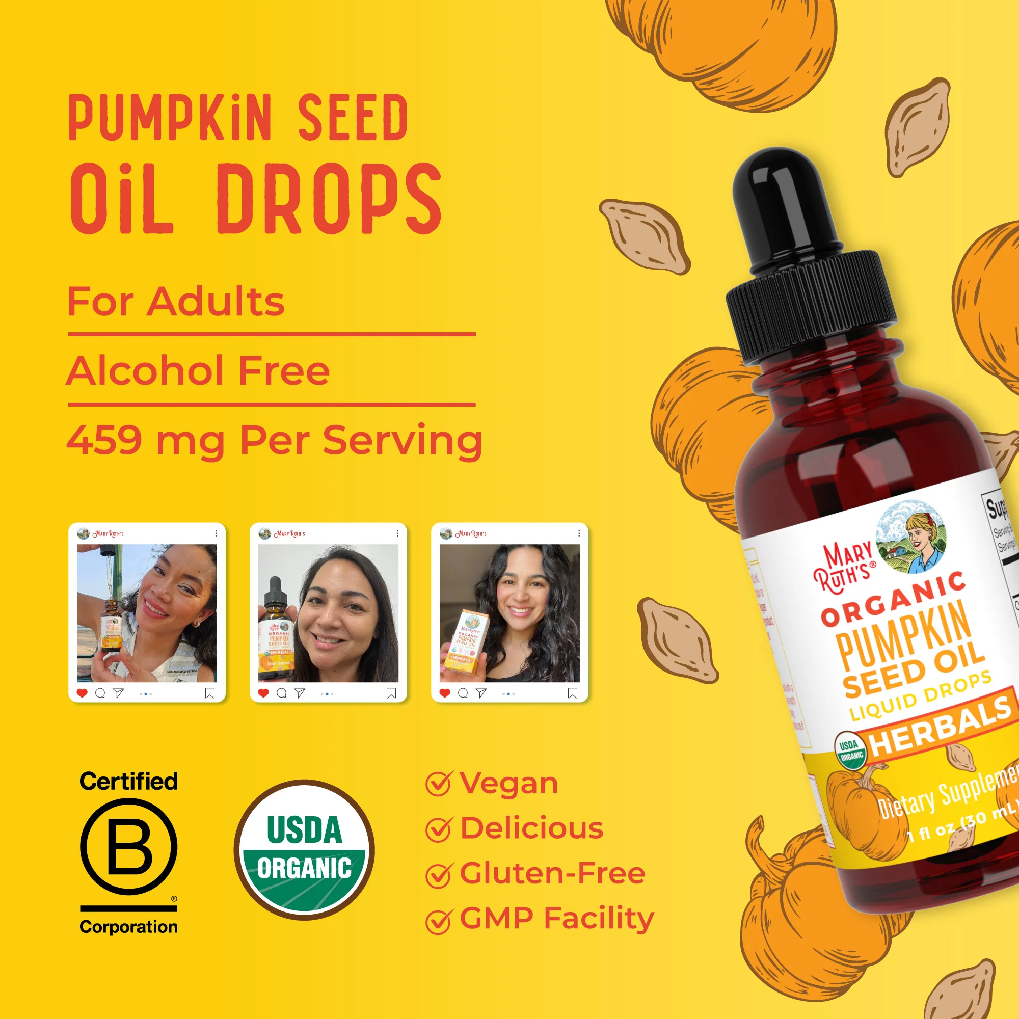 Organic Pumpkin Seed Oil Liquid Drops - Image 8
