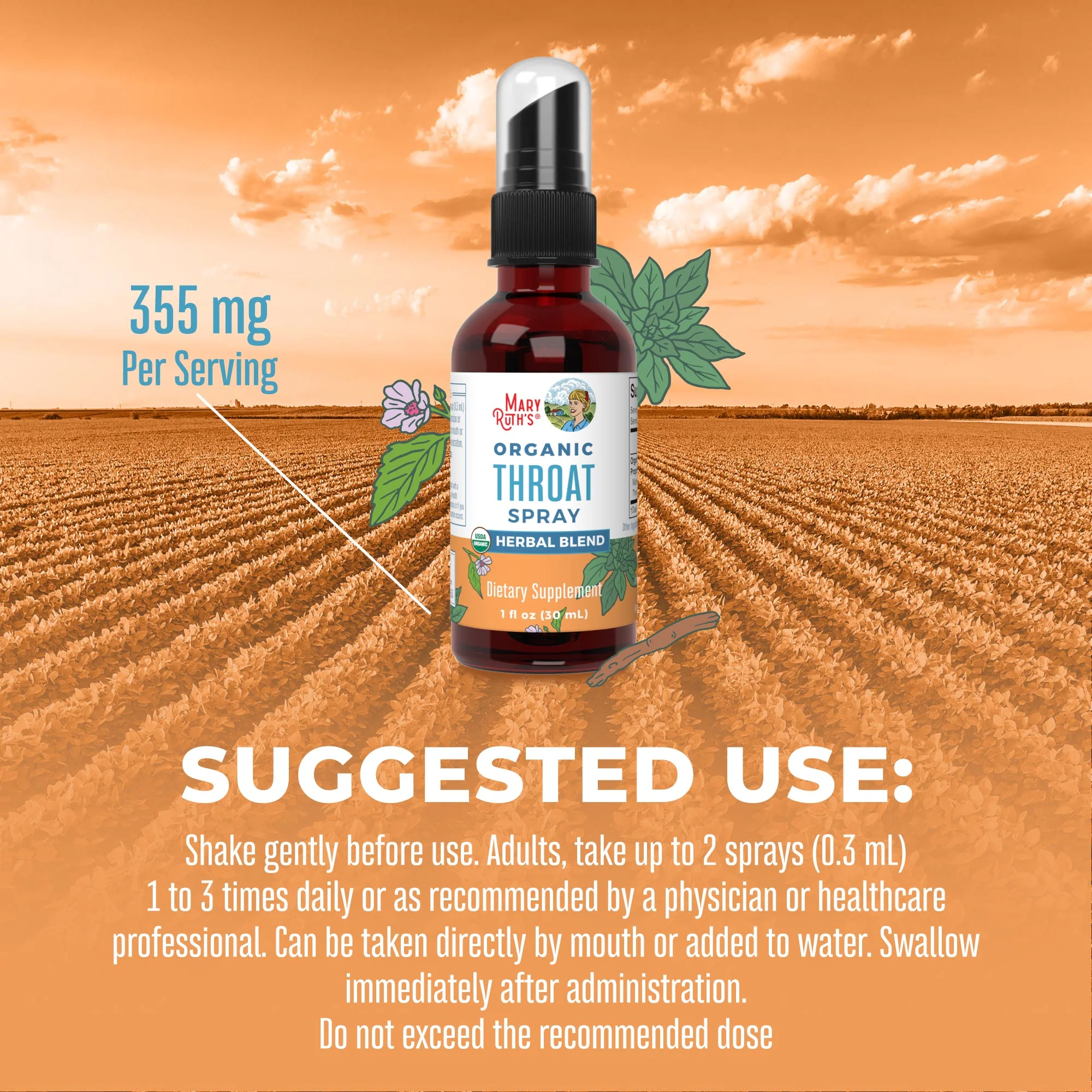 Organic Throat Spray (Unflavored) - Image 6