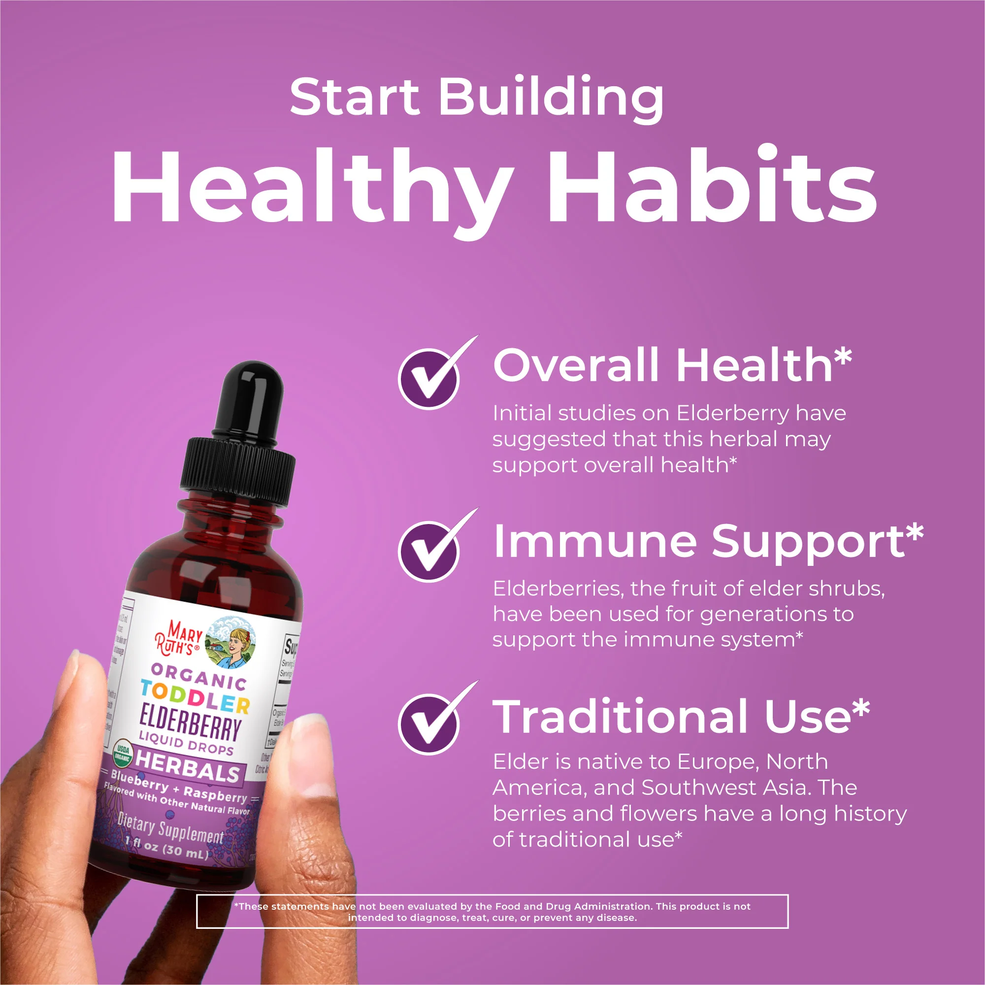 Organic Toddler Elderberry Liquid Drops - Image 5