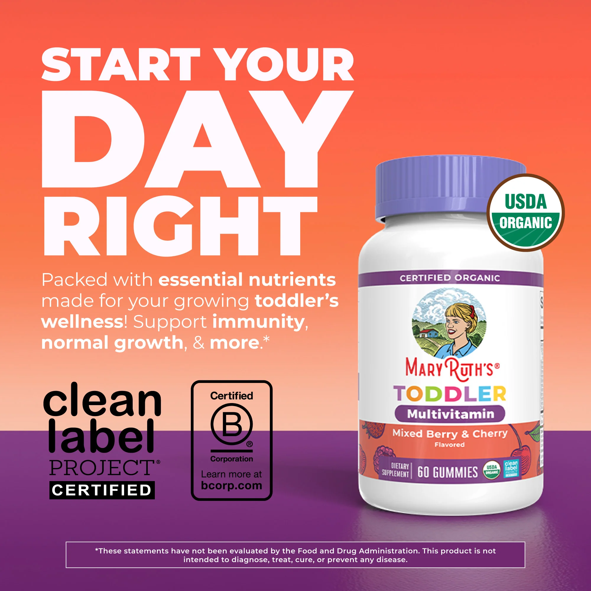Organic Toddler Multivitamin Gummies - Image 2