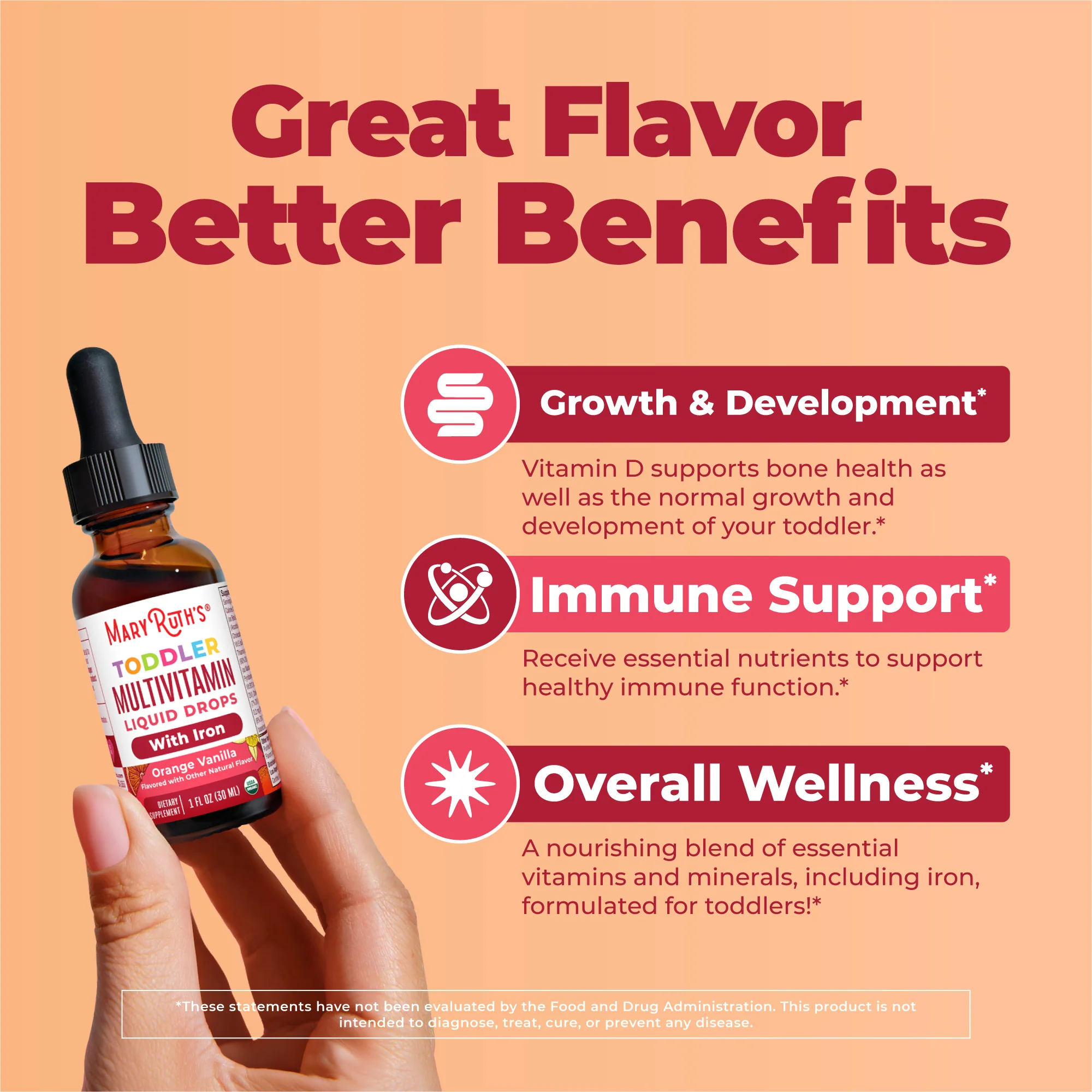 Organic Toddler Multivitamin Liquid Drops With Iron - Image 4