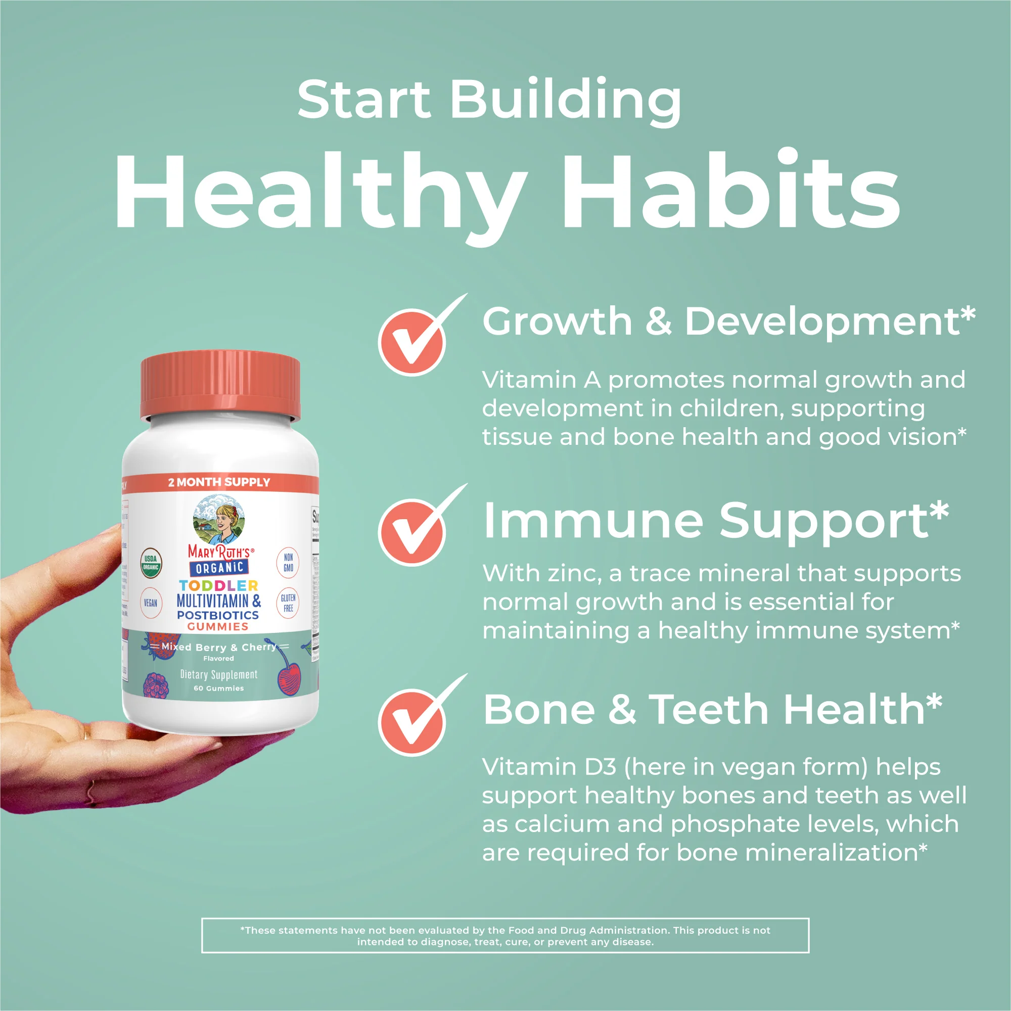 Organic Toddler Multivitamin + Postbiotics Gummies - Image 5