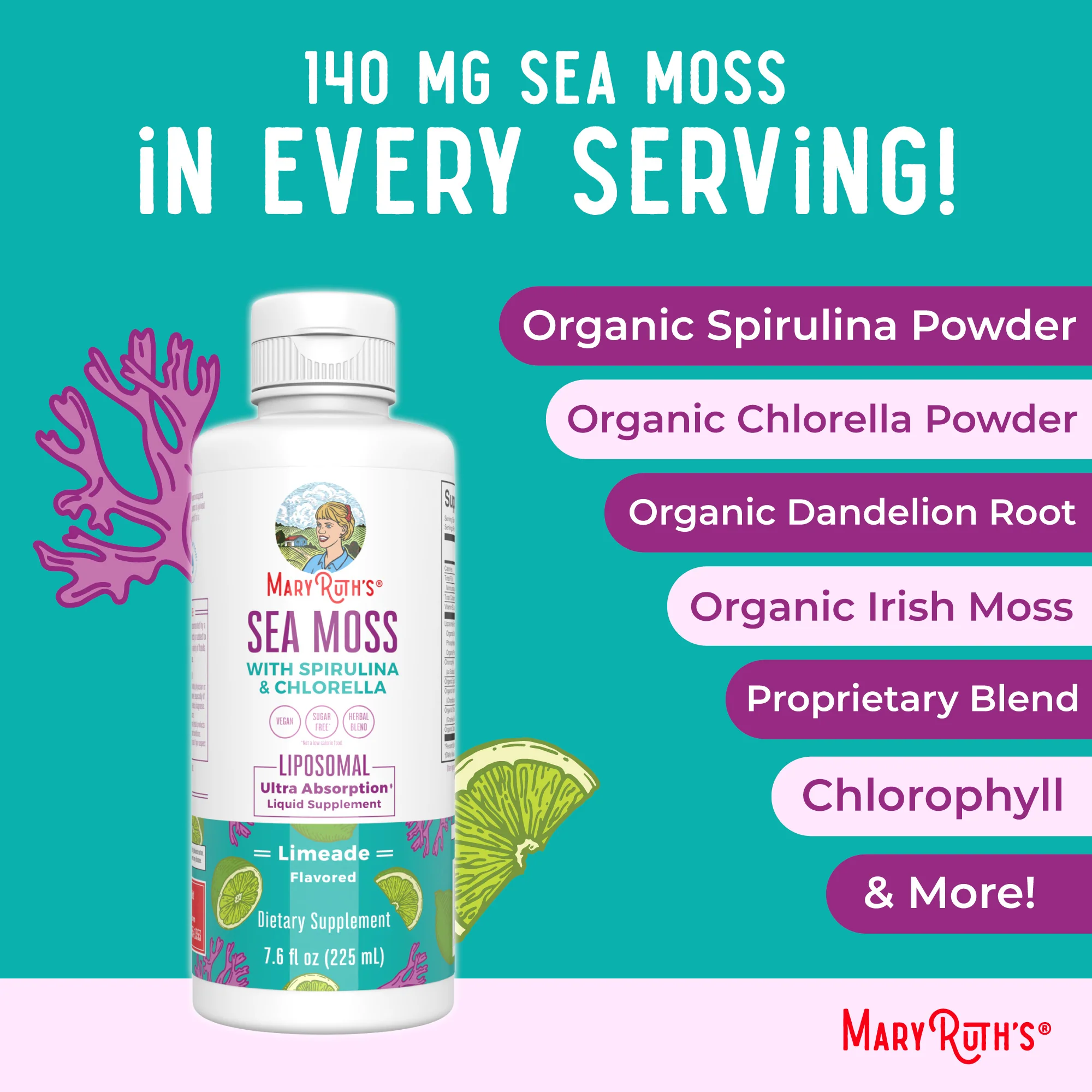 Sea Moss with Spirulina and Chlorella Liposomal - Image 7