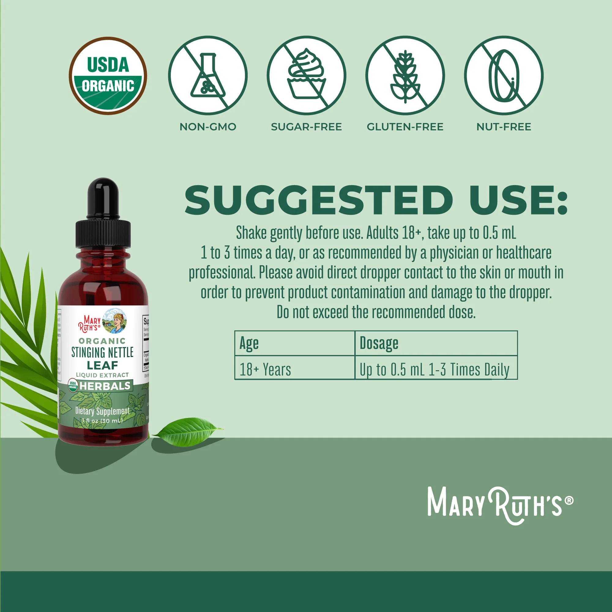 Organic Stinging Nettle Leaf Liquid Drops - Image 3