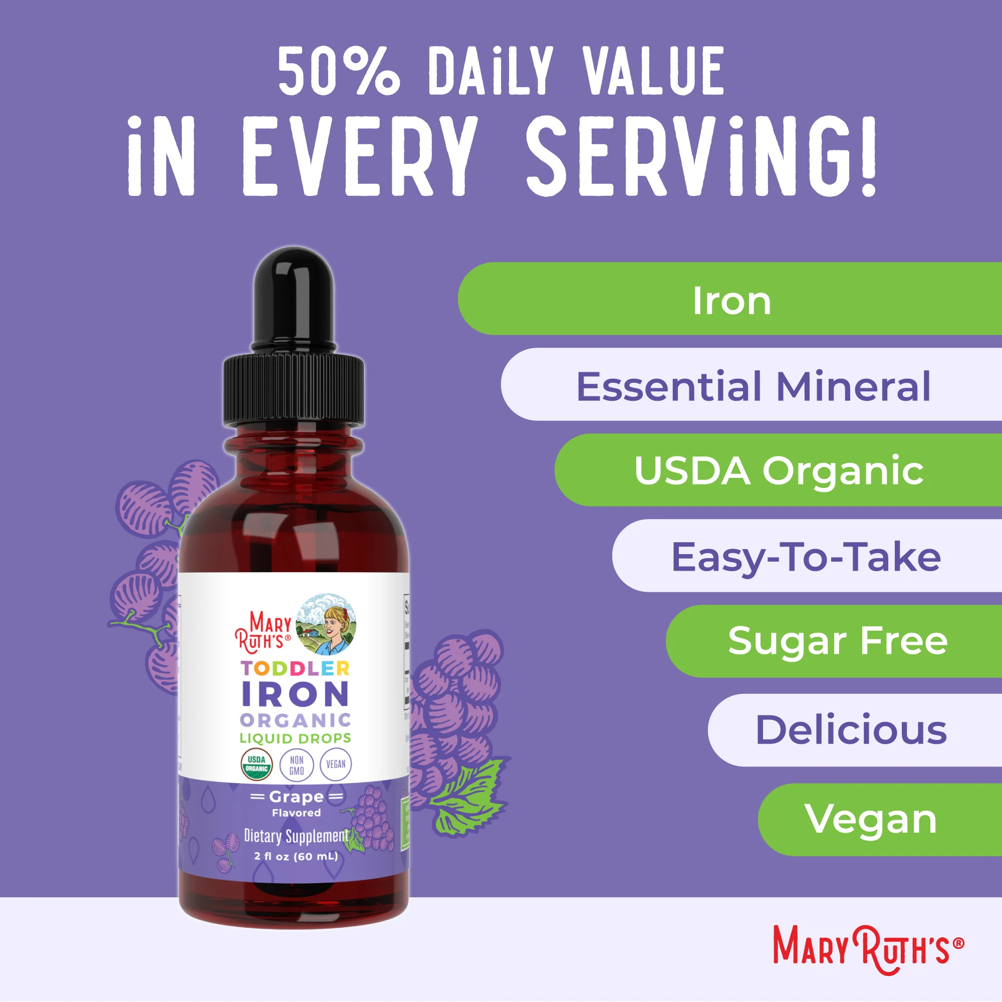 Organic Toddler Iron Liquid Drops - Image 7