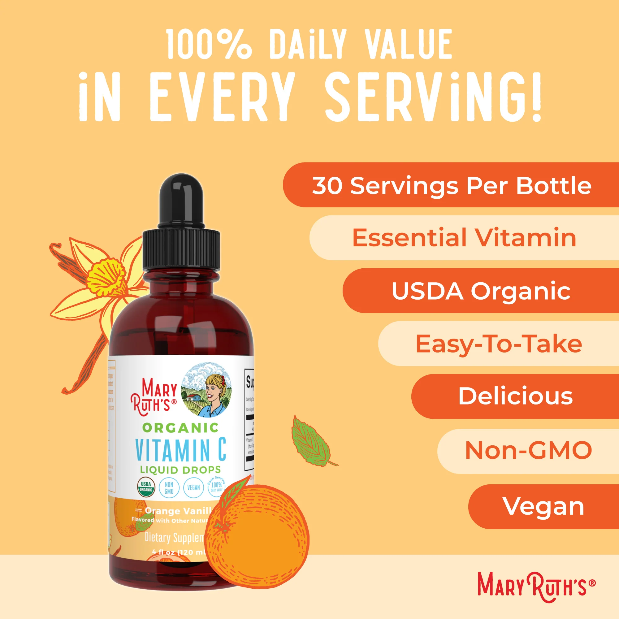 Organic Vitamin C Liquid Drops - Image 7