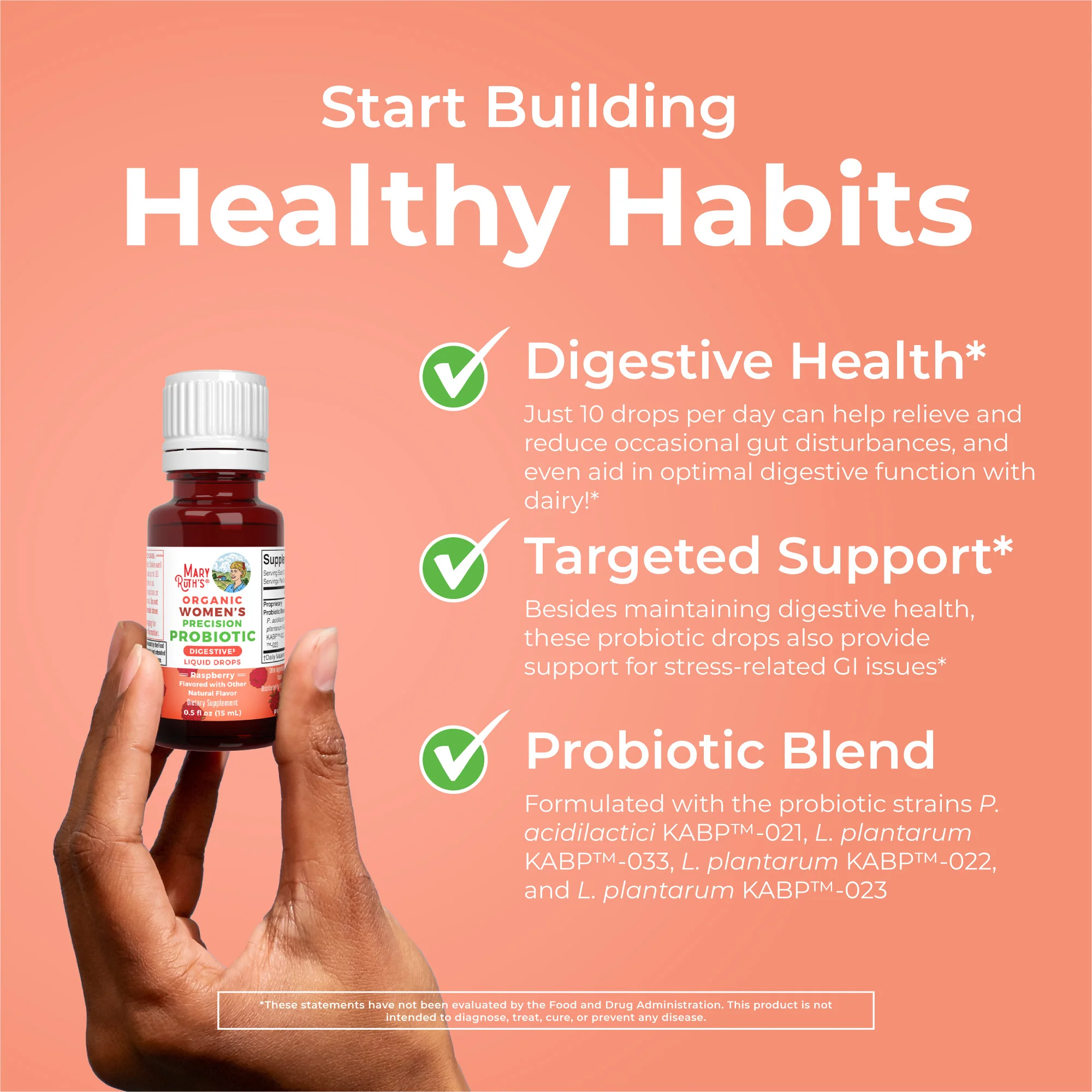 Organic Women's Precision Probiotic Digestive Liquid Drops - Image 5
